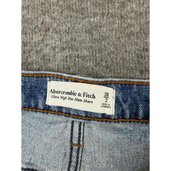 Abercrombie‎ & Fitch Ultra High Rise Denim Shorts Size 26 - Picture 3 of 9